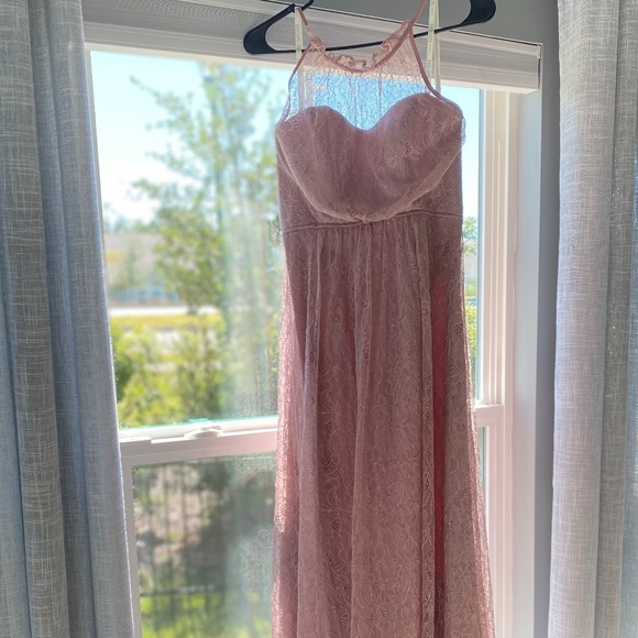 David's Bridal | Dresses | Allover Chantilly Lace Aline Bridesmaid Dress |  Poshmark